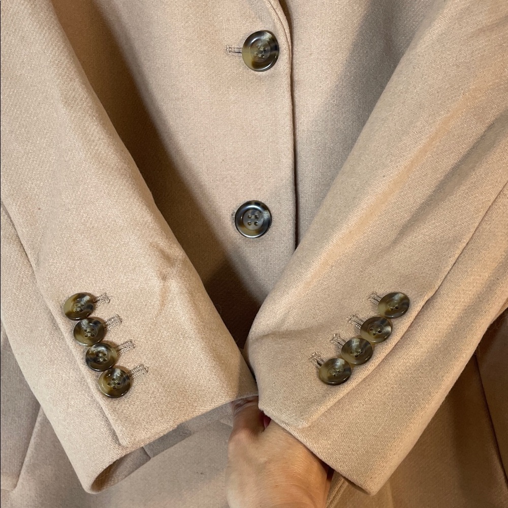 NWT. Ann Taylor Classic Wool Blend Belted Pea Coat. Small. $258! - Picture 7 of 12
